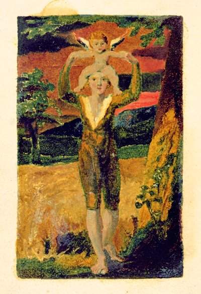 「Songs of Experience」、プレート31、1794（カラープリントレリーフエッチング） 作： William Blake